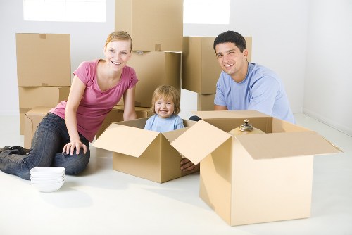Professional removals and storage service in Snaresbrook with moving boxes