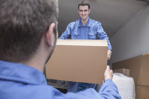 Mobile self storage unit delivered to a home in Snaresbrook
