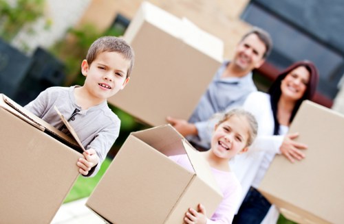 Furniture dismantling during office removals in Snaresbrook