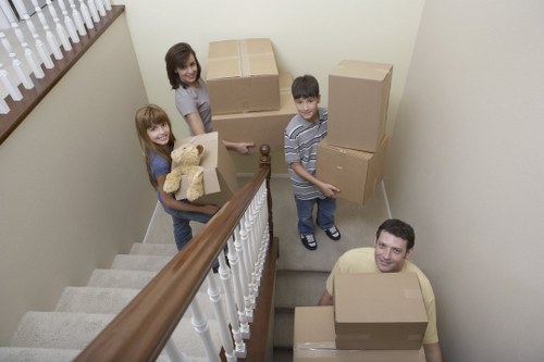 Organised furniture storage space for sofas and tables in Snaresbrook